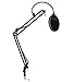 Blucoil Microphone Suspension Boom Scissor Arm Stand with Pop Filter (New)