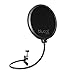 Blucoil Pop Filter Windscreen for Professional Handheld Microphones (New)