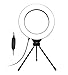 Blucoil 6in Selfie Ring Light w/Desk Tripod Stand, 3 Modes, 11 Brightness Levels (New)