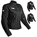 HWK Stella Stunt Motorcycle Jacket with CE Armor for Women, Large - All-Black- (Like New)