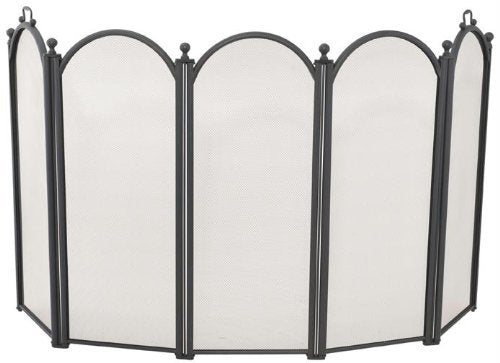 UniFlame S-3655 5 Fold Oversized Accommodates Larger Fireplaces Stove Screen (Used)