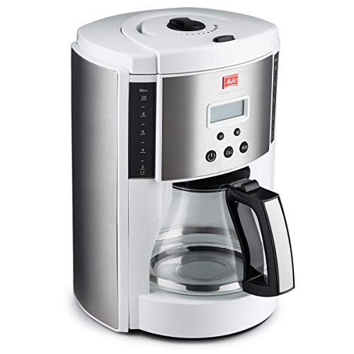 Melitta Aroma Enhance Drip Coffee Maker with Glass Carafe, 10 Cups - White (Like New)