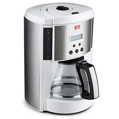 Melitta Aroma Enhance Drip Coffee Maker with Glass Carafe, 10 Cups - White- (Used)