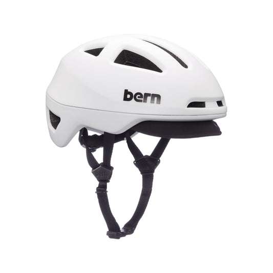 BERN Major Compass Dial-Adjusted Adult Bicycle Helmet, MIPS Matte White, Medium (Used)