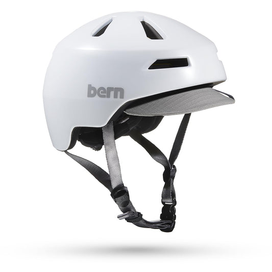 Bern Brentwood 2.0 Adult Adjustable Cycling Helmet, MIPS Satin White - Medium (Like New)