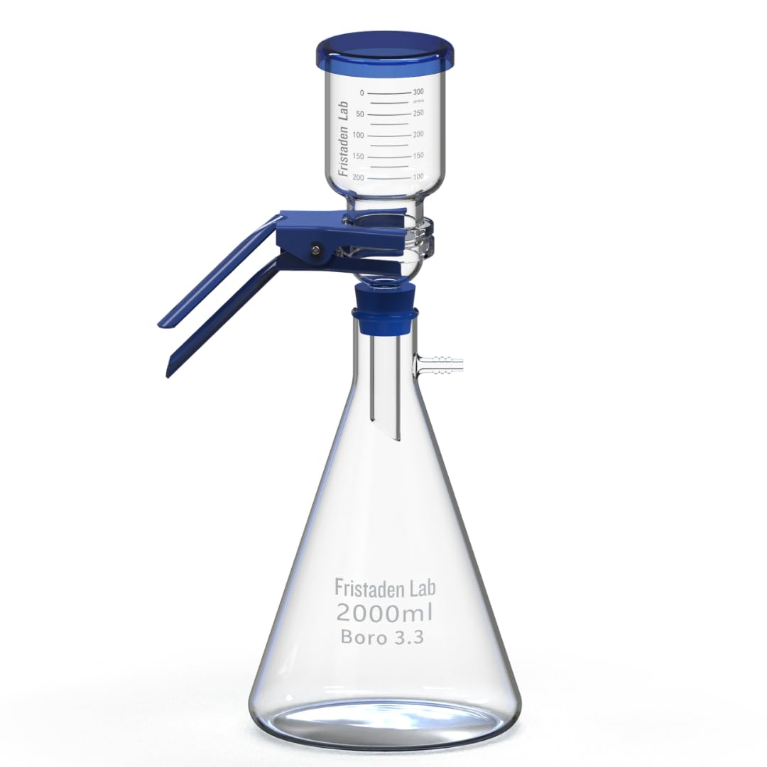 Fristaden Lab Vacuum Filtration Apparatus Kit, 2000mL Borosilicate Glass Set (Like New)