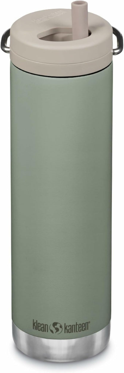 Klean Kanteen TKWide Insulated Water Bottle w/ Twist Cap & Stainless Steel Straw (Like New, No Retail Box)