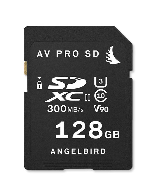 Angelbird AV PRO SD 128GB SDXC UHS-II V90 Memory Card 300MB/s Read 260MB/s Write (Like New)