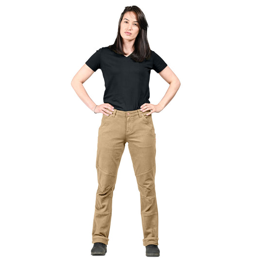 Dovetail Workwear Go to Straight fit Pant for Women - Sawdust Brown, 4 Long (Like New)