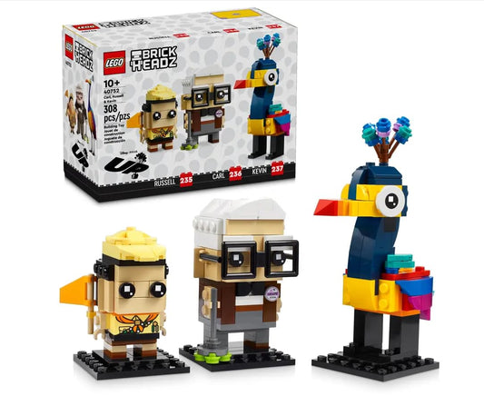 LEGO 40572 BrickHeadz Carl, Russell & Kevin Set – Disney Pixar Up Collectible (Like New)