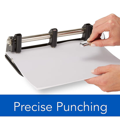 SWINGLINE 74400 40-Sheet Heavy-Duty Lever Action Two- to Seven-Hole Punch, 11/32 (Used)