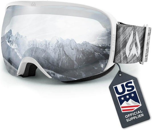 Wildhorn Cristo Ski Goggles - Snow Goggles for Unisex-Adult, Moab-jetblack-rb (Like New)