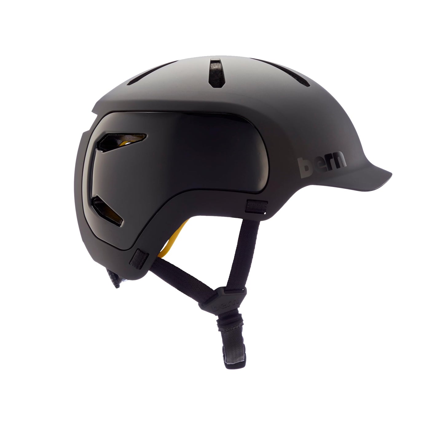 BERN Adult Bicycle Helmet w/ Rotational Impact Protection, Matte Black - Medium (Used)