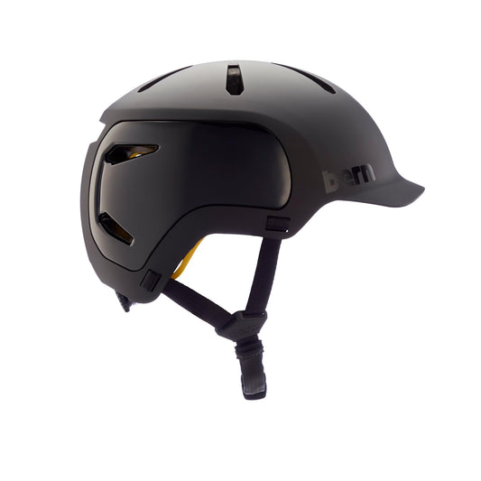 BERN Adult Bicycle Helmet w/ Rotational Impact Protection, Matte Black - Medium (Used)