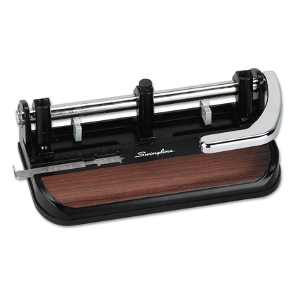 SWINGLINE 74400 40-Sheet Heavy-Duty Lever Action Two- to Seven-Hole Punch, 11/32 (Used)