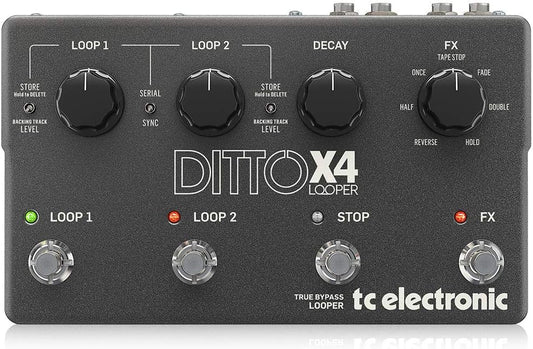 TC Electronic Ditto X4 Looper Effects Guitar Pedal (Like New)
