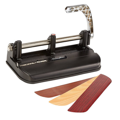 SWINGLINE 74400 40-Sheet Heavy-Duty Lever Action Two- to Seven-Hole Punch, 11/32 (Used)