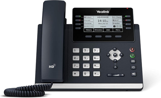 Yealink T43U IP Phone, 12 VoIP Accounts. 3.7-Inch Display (Used)