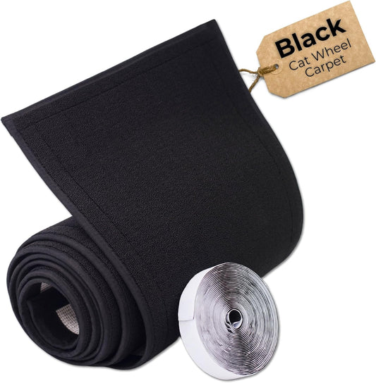 Nordic Beast Black Replacement Indoor Carpet for Cat Exercise Wheel, Non-Slip ()