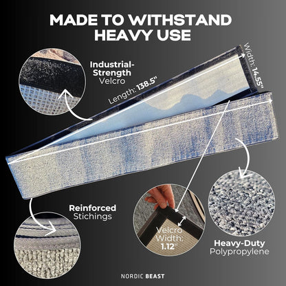 Nordic Beast Grey Replacement Carpet for Cat Exercise Wheel (139'' x 14.55'') ()