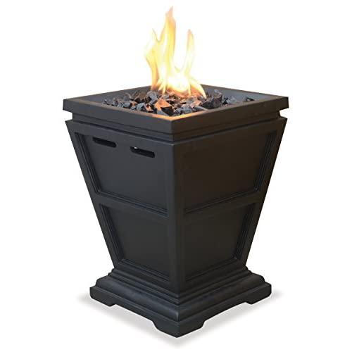 Uniflame Endless Summer GLT1343SP, LP Gas Table Top Stainless Stee Fireplace (Like New)