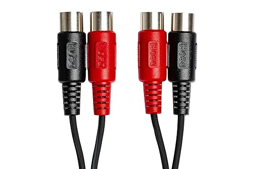 Hosa MID204 Dual 5-Pin 4 Meter MIDI Cable, 13.2ft, DIN Audio Cord - Black (Like New)