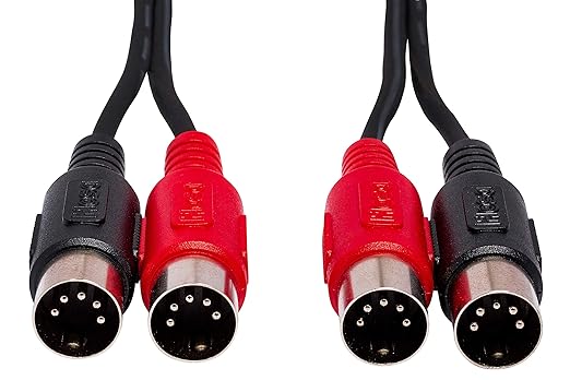 Hosa MID204 Dual 5-Pin 4 Meter MIDI Cable, 13.2ft, DIN Audio Cord - Black (Like New)