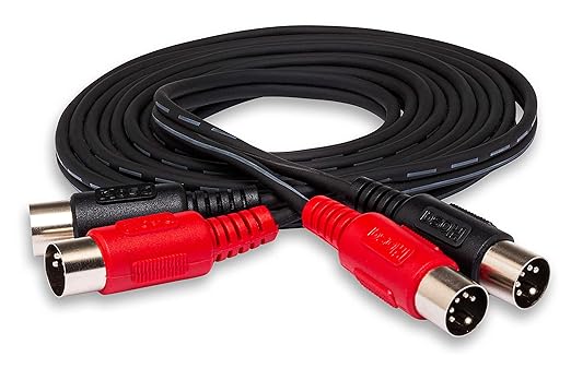Hosa MID204 Dual 5-Pin 4 Meter MIDI Cable, 13.2ft, DIN Audio Cord - Black (Like New)