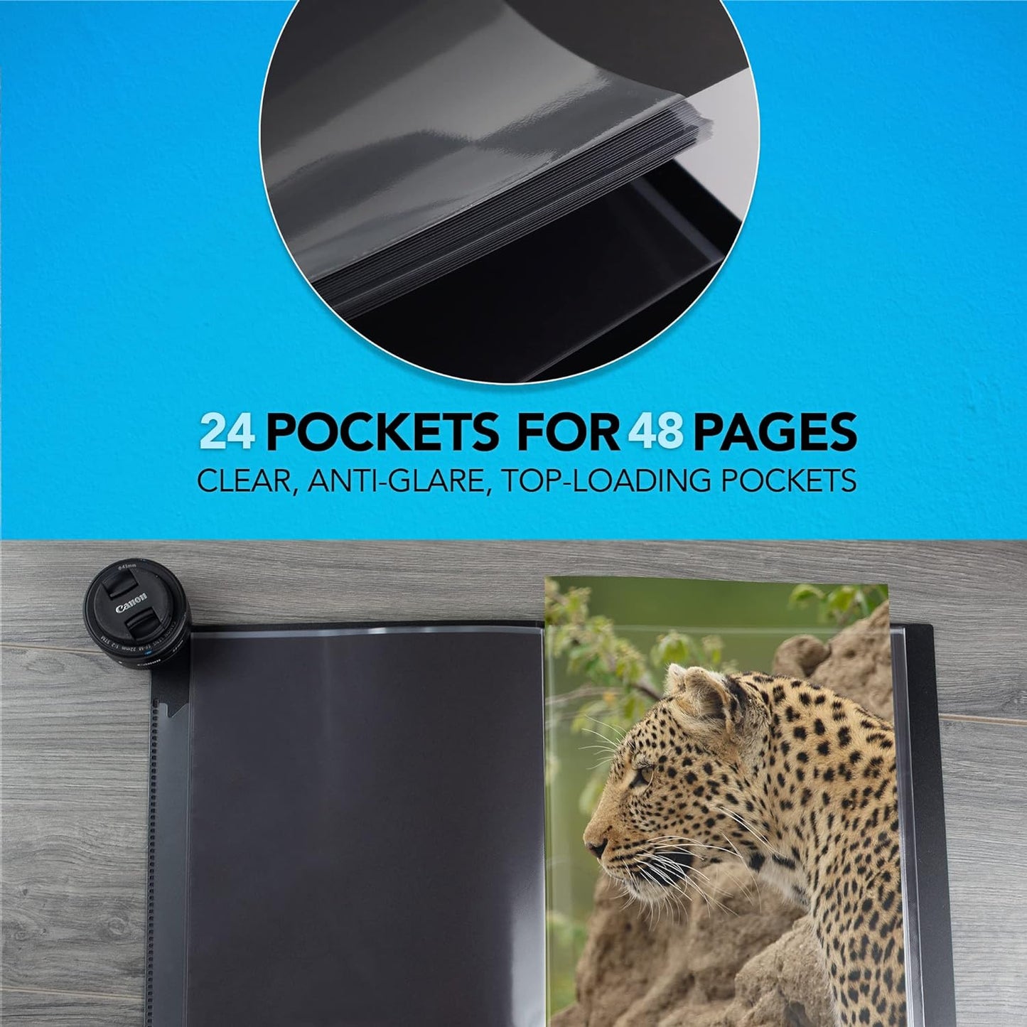 Itoya Original Art ProFolio Photo Album Book with 48 Pages, 18x24 - Clear (Used)