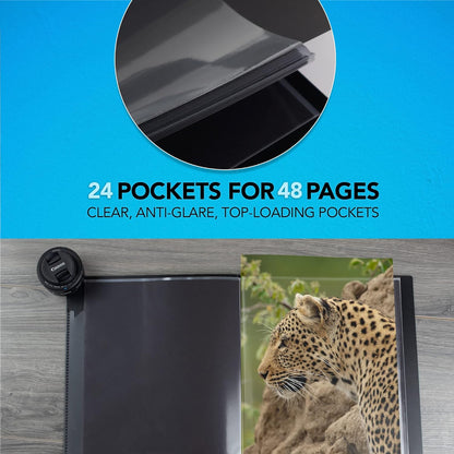 Itoya Original Art ProFolio Photo Album Book with 48 Pages, 18x24 - Clear (Used)