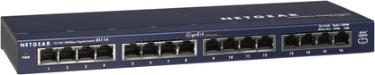 Netgear GS116NA 16-Port Gigabit Ethernet Unmanaged Switch -Desktop or Wall Mount (Like New)