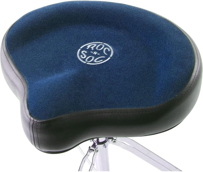 ROC-N-SOC Nitro Gas Drum Throne with Original Saddle, Metal Finish - Blue (Used)