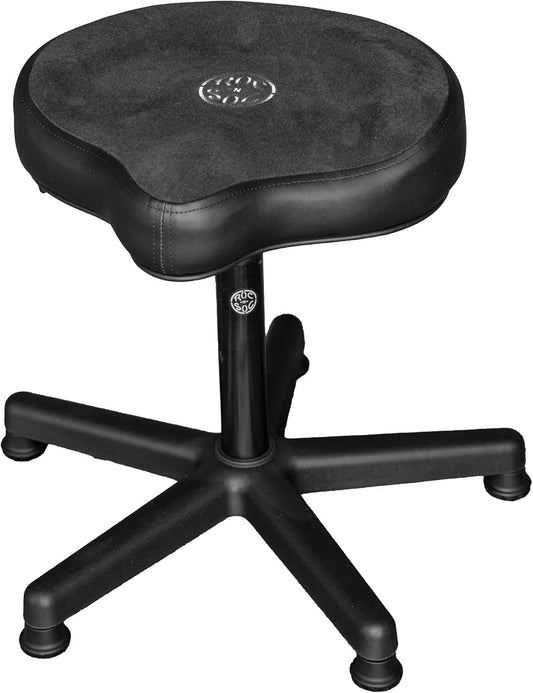 ROC-N-SOC Lunar Series L-Shaped Modern Metal Hydraulic Gas Lift Drum Throne (Like New)