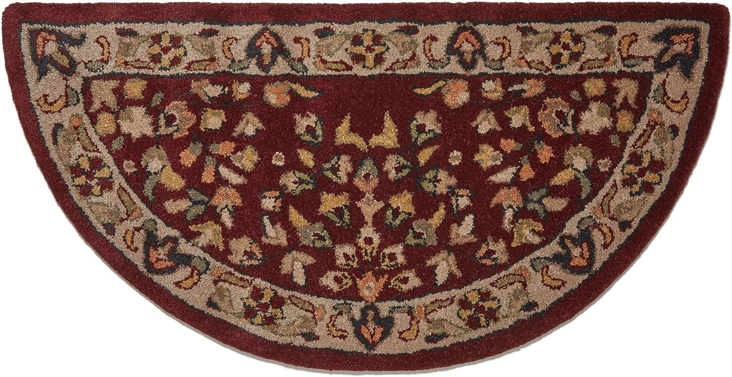 Uniflame W-5515 Endless Summer R-2000 44" Hand-Tufted Hearth Rug, Red/Beige (Like New, No Retail Box)