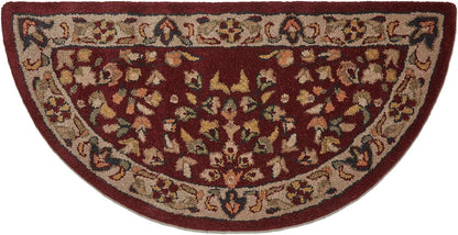 Uniflame W-5515 Endless Summer R-2000 44" Hand-Tufted Hearth Rug, Red/Beige (Like New, No Retail Box)
