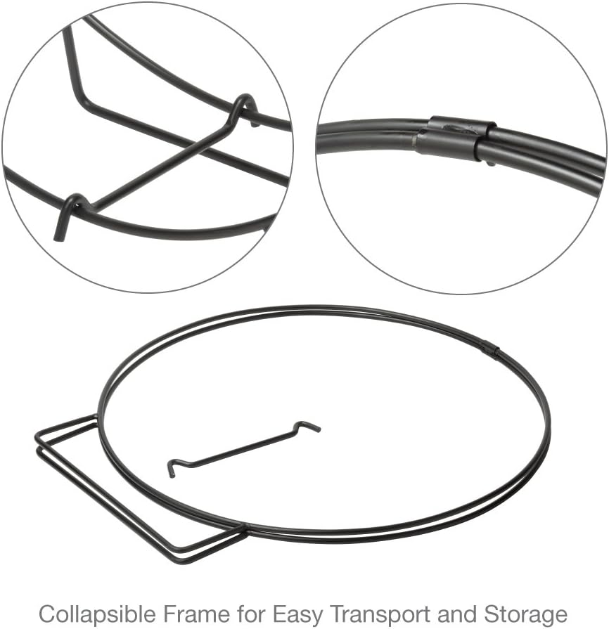 UniFlame W-1836 Log Hoop Ring with 1/2" Solid Stock, 36" - Black (Like New)