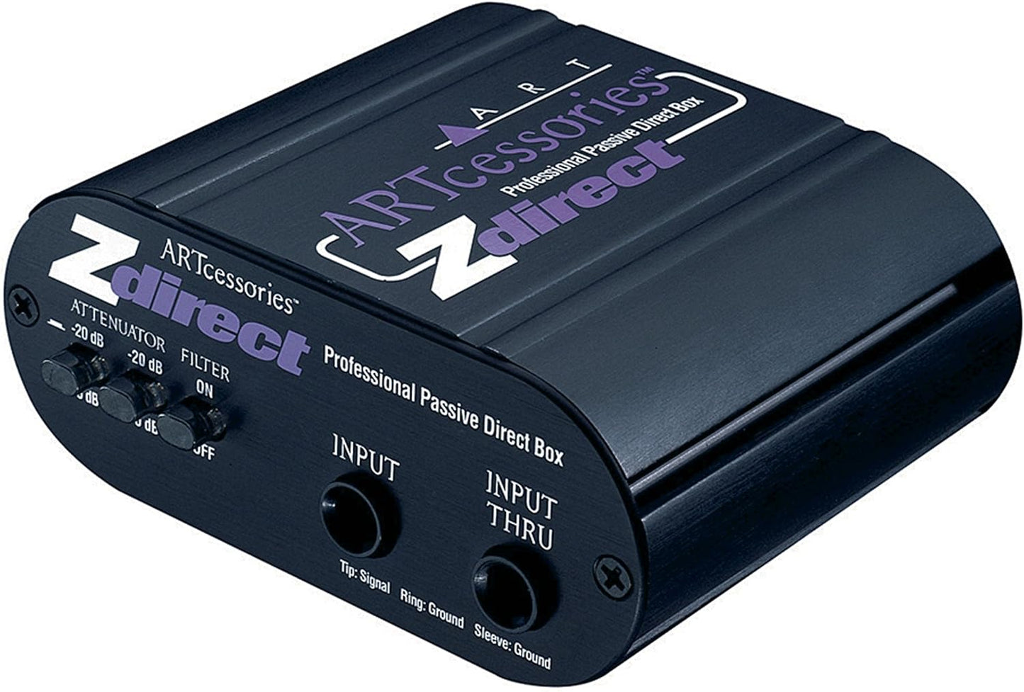 ART Zdirect Black Anodized All-Aluminum Case Professional Passive Direct Box (Like New)