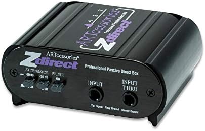 ART Zdirect Black Anodized All-Aluminum Case Professional Passive Direct Box (Like New)