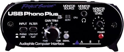 ART USB Phono Plus Rugged All-Aluminum Case Preamplifier Audio Interface (Used)