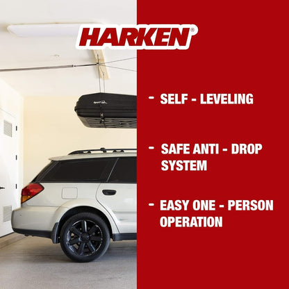 Harken Hoister Lightweight Cargo Carrier/Ceiling Mounted Storage Racks, Black (Like New)