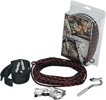 HARKEN Hoister 10ft Overhead Garage Storage Lift System for Bike/Ladder - Red (Like New)