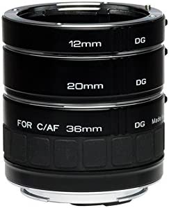 Kenko Nikon AF Digital Film Cameras Auto Extension Tube DG 12mm 20mm 36mm Set (Like New)