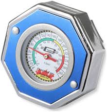 Mr. Gasket 2470B Domestic Thermocap 13 Psi with a Thermometer Element - Blue (New)