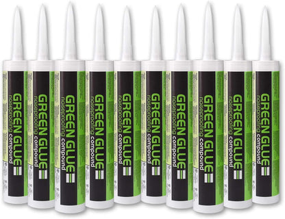 Green Glue Company Noiseproofing Compound 12 Tubes 29oz Case Wall Floor Ceiling (Like New)