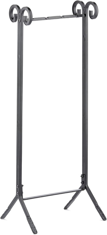 UniFlame F-1111 5pcs Compact Fireplace Steel Tool Set, Heavy Duty In-Line Stand (Like New)