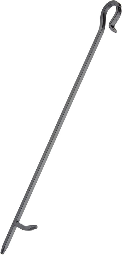 UniFlame F-1111 5pcs Compact Fireplace Steel Tool Set, Heavy Duty In-Line Stand (Like New)