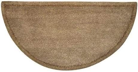 Uniflame Black Hand Tufted 100% Wool Rug - Protects Floor from Heat - Beige (Used)