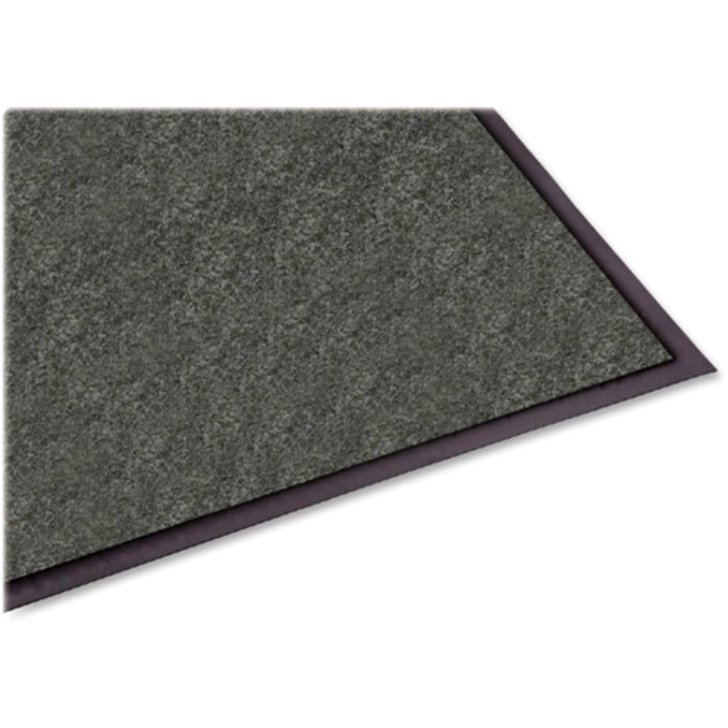 Genuine Joe Vinyl Backing 4 ft x 6 ft Indoor Solid Floor and Door Mat - Charcoal (Used)