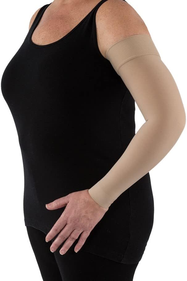 Jobst Bella Lite 20-30 mmHg Compression Women's Arm Sleeve - Beige, Medium Size (Used)