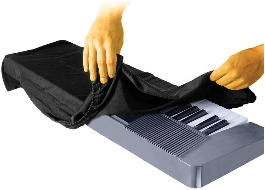 OnStage Keyboard Dust Cover - Drawstring Storage with Locking Clasp for Cleaning (Like New)